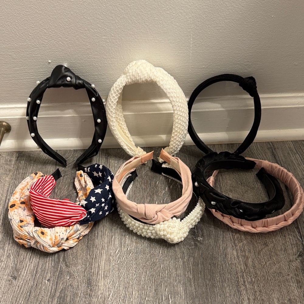 Stylish Headband Collection - Black, White, Pink, and Multicolor